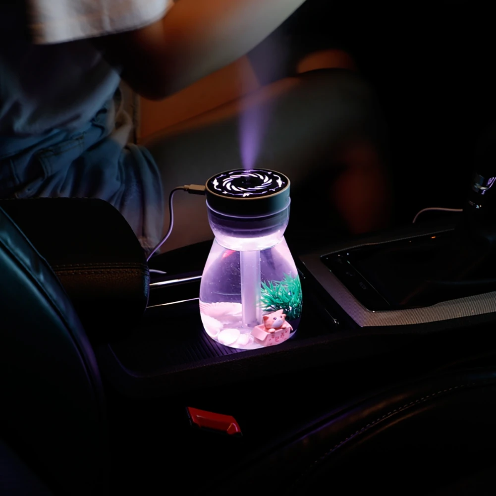 Красочный увлажнитель для бутылки с подсветкой, мини Usb, автомобильный ночной спрей, увлажнитель, чашка для увлажнения, домашний Автомобиль, офис