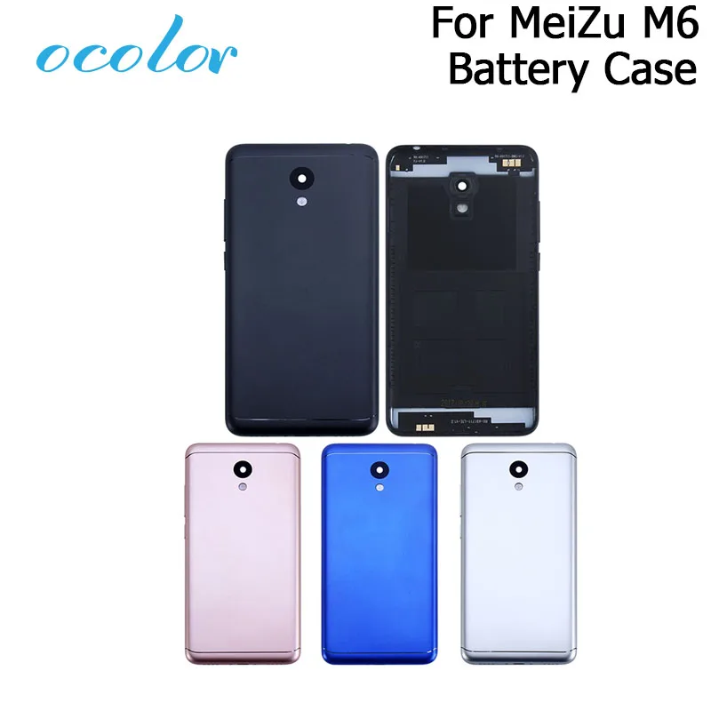 ocolor For MeiZu M6 Battery Case 5.2 Inch Bateria Protective Back Cover Replacement Mobile Phone Accessories |