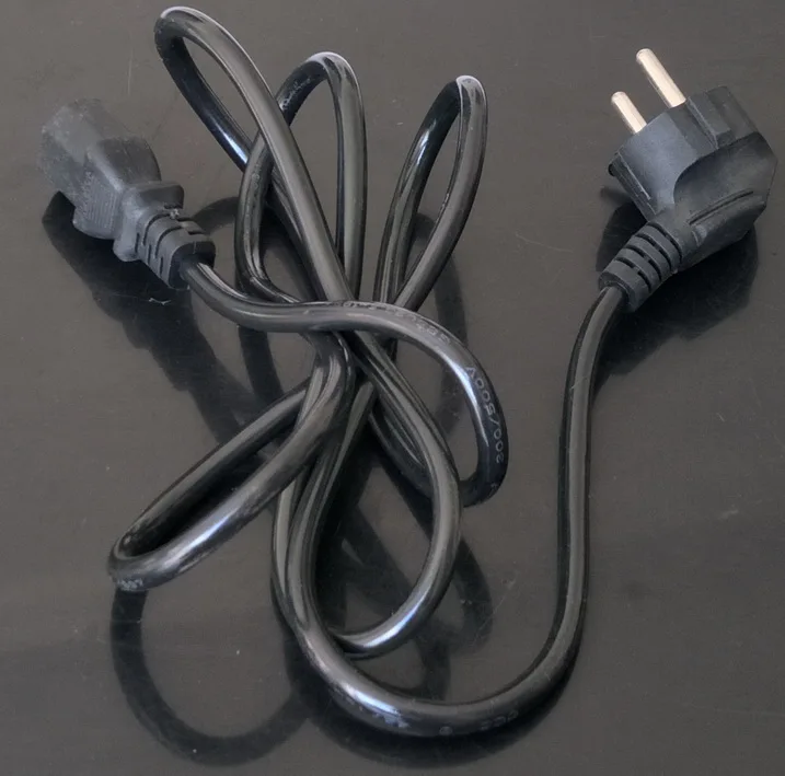 

2Pcs EU European Power Supply Lead Cord European Euro EU Plug Power Cable Wires For AC Adapters