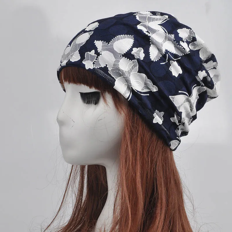 Bulk Hats 60pcs Quality Women Summer Slouchy Beanie Hat Lady Floral