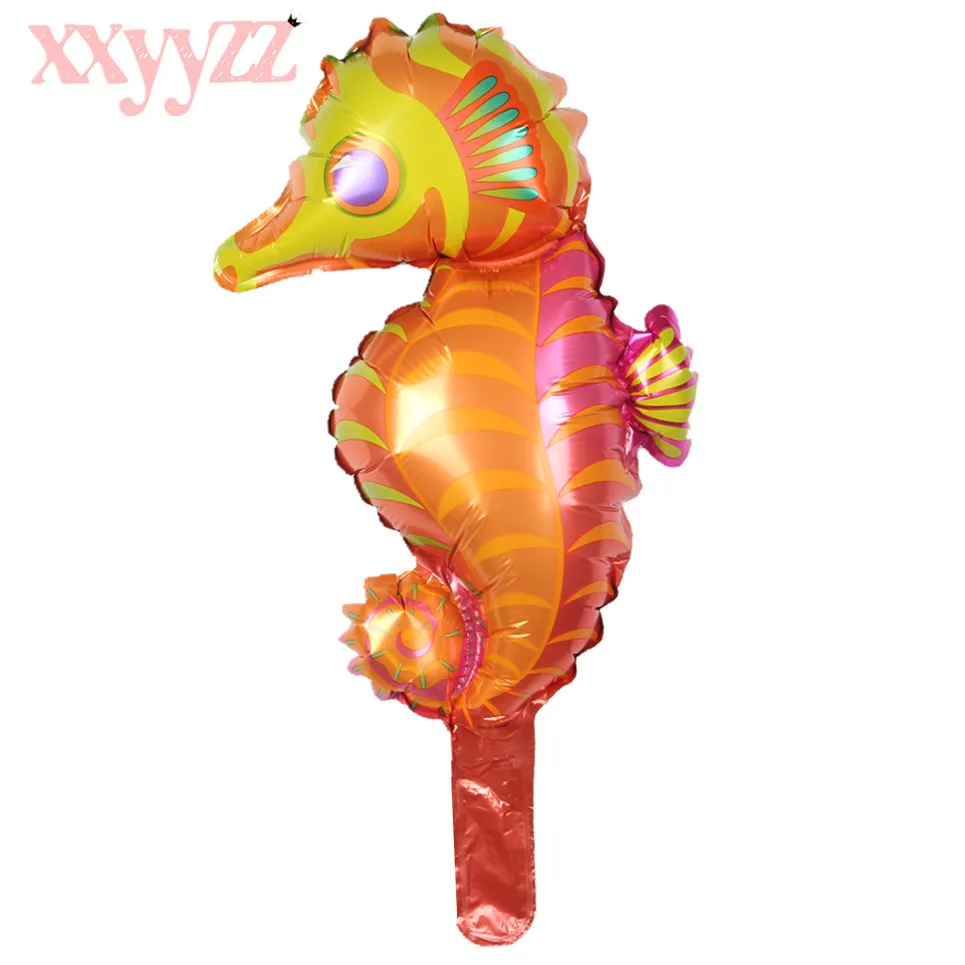 XXYYZZ 1pcs Cute Hippocampus Aluminum Balloon Party Birthday Wholesale For Baby Gift | Дом и сад