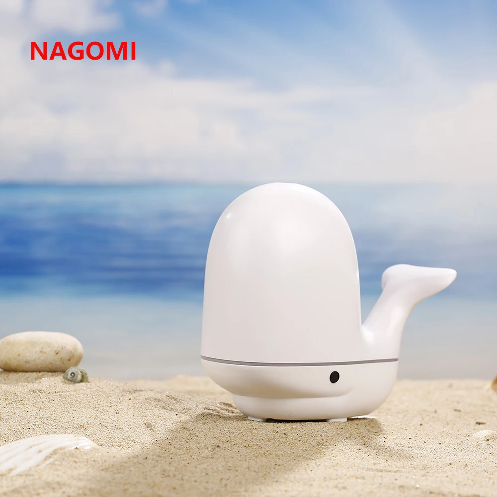 

200ML Aroma Essential Oil Diffuser Small Whale 7 Color LED Changing Ultrasonic Air Humidifier For Office Home