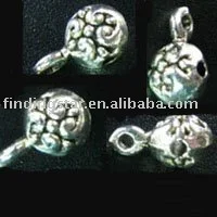 

FREE SHIPPING 300pcs Tibetan Silver Color floral decorative bail A1481