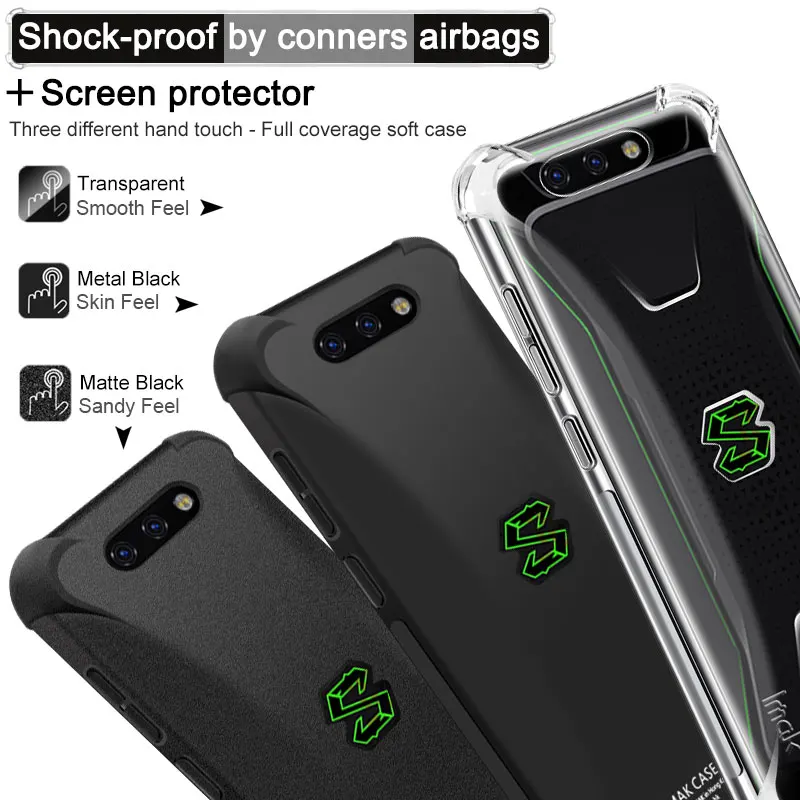 Для Xiaomi Black Shark Gaming Phone Case iMac защитный чехол с воздушной сумкой Мягкий ТПУ для BlackShark