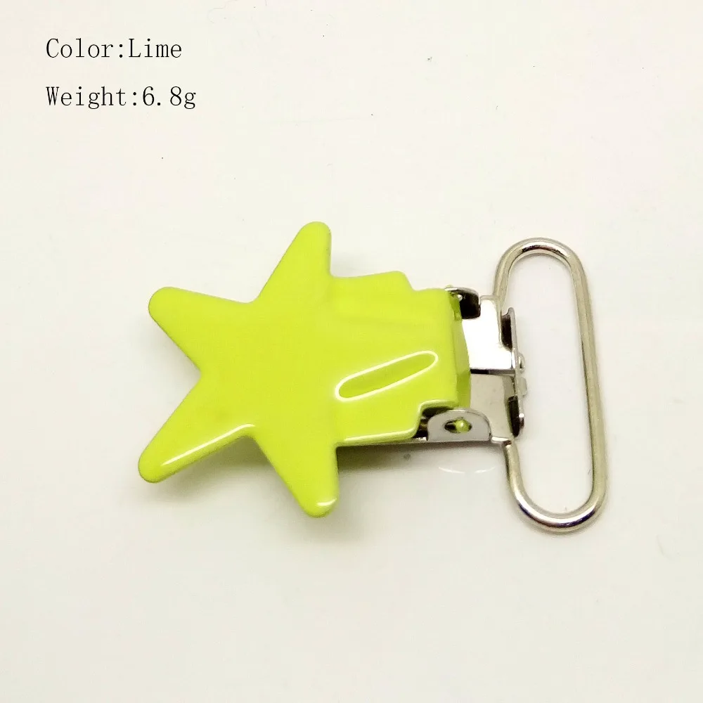 Зажимы на подтяжках Lime star 100 шт соска зажимы металлическая Глянцевая