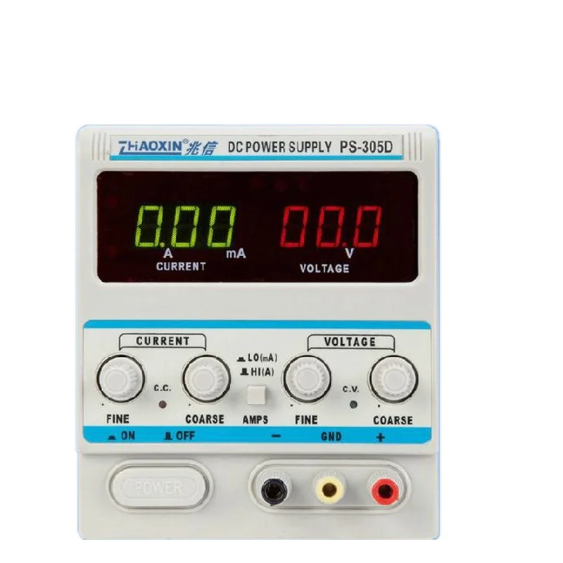 Переменный 30V 5A источник питания постоянного тока для лаборатории ZHAOXIN PS-305D Регулировка Цифровой Регулируемый источник питания постоянного тока 110 V/220 V