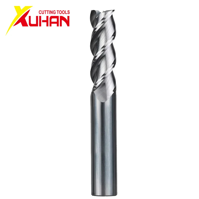 

HRC50 carbide end mill Tool by Aluminum CNC Maching 3 Blade Endmills Top Milling cutter Wood Milling Cutter