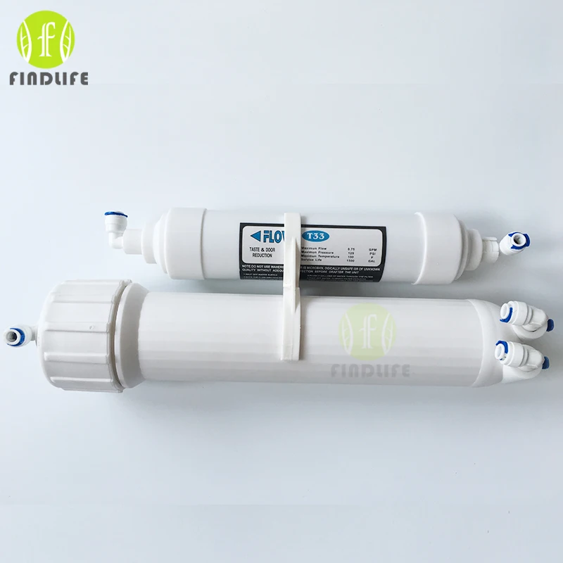 Quick connect 10 Inch T33 with 2pcs fitting Water Purifier INLINE COCONUT Carbon Post WATER FILTER cartridge REVERSE OSMOSIS Quick connect 10 Inch T33 with 2pcs fitting Water Purifier INLINE COCONUT Carbon Post WATER FILTER cartridge REVERSE OSMOSIS