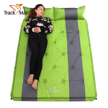 

2017 hot sale new 2 person PVC automatic inflatable mattress BBQ cushion outdoor indoor camping mat moisture pad on sale