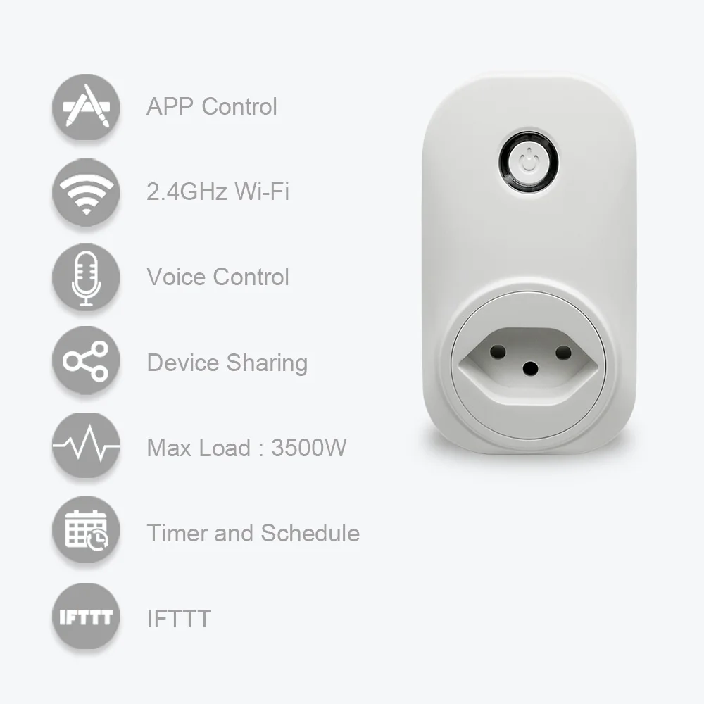 Умная розетка с Wi Fi 16 А голосовое управление|Электрические розетки| |