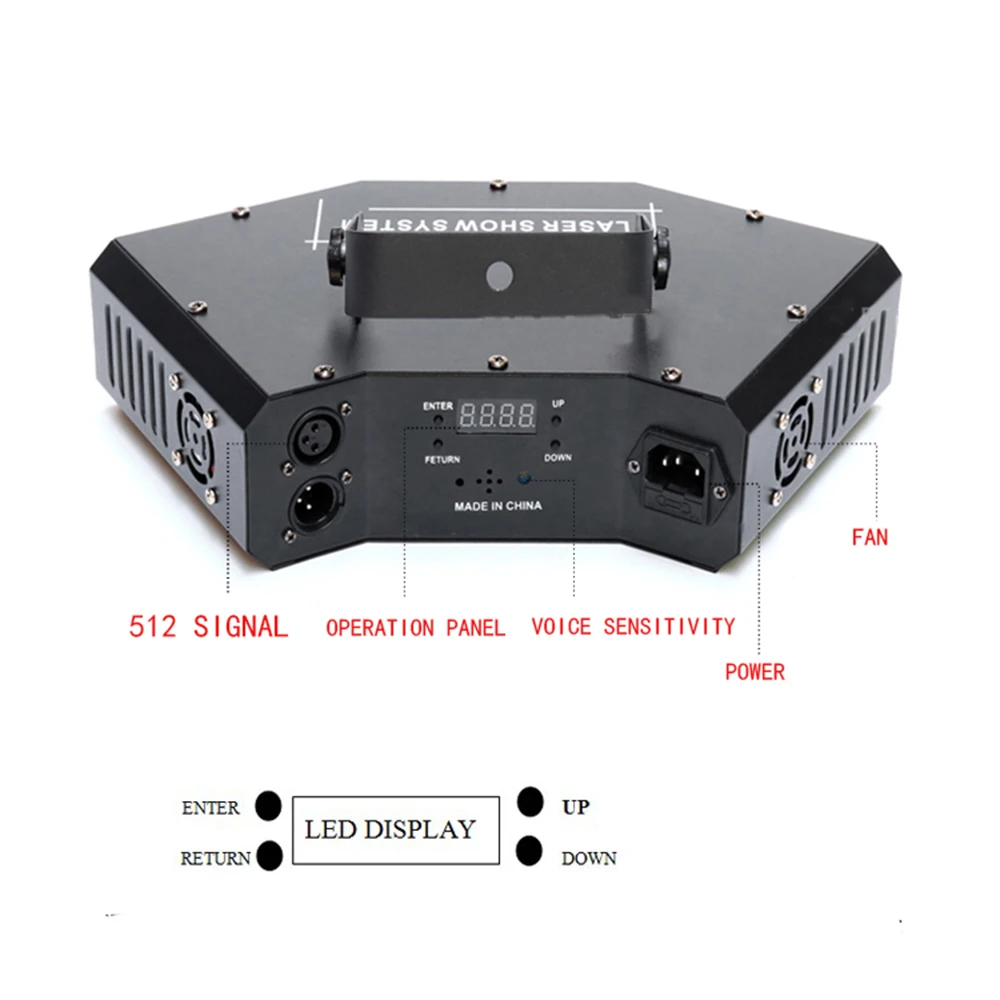 ضوء ليزر للديسكو RGB كامل لون شعاع ضوء dj تأثير العارض ماسح ليزر مرحلة الإضاءة