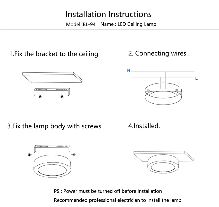 BL94 Ceiling lamps (8)