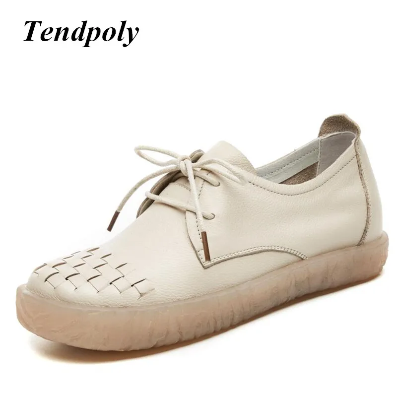 

Spring and autumn hot sale leather round head strap casual shoes 2018 trend soft bottom breathable retro fashion women's shoes