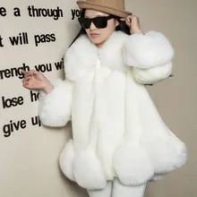 Искусственная женщина верхняя одежда средней длины новинка женская одежда теплее