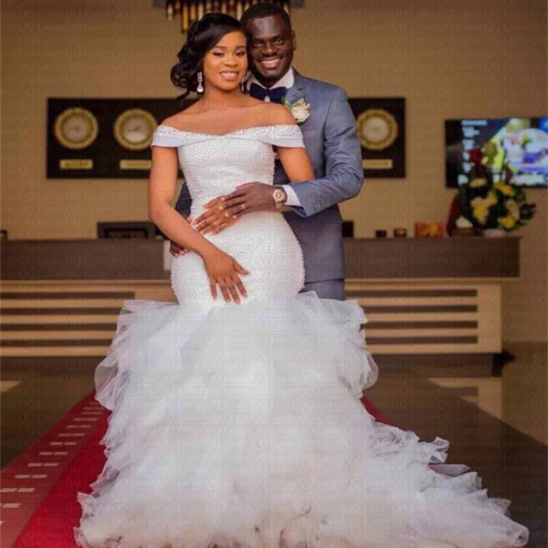 African Mermaid Wedding Dresses 2022 