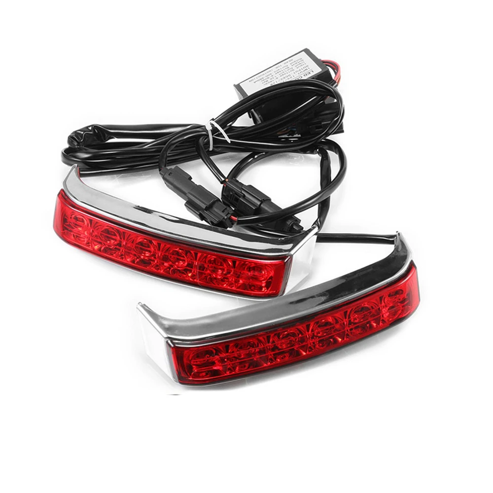 

Motorcycle Parts Saddlebag Box Luggage Housing Tail Run Brake Turn Light Lamp LED Len For Harley Street Glide
