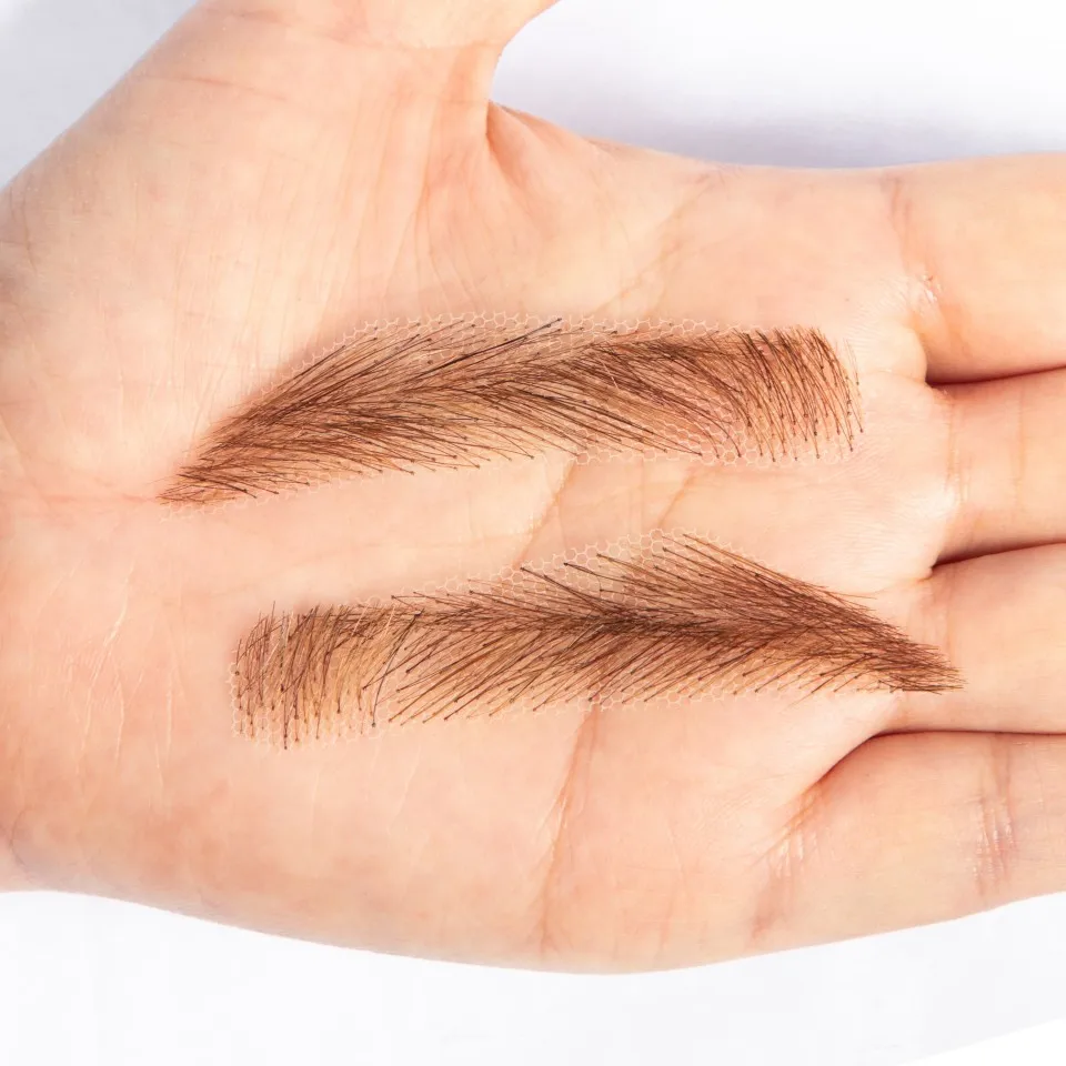 2018 Sobrancelha Eye brow wig Shapes for Men light brown lace men Eye