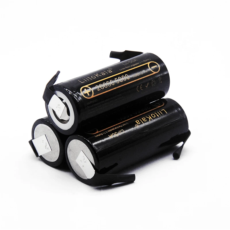 

HK LiitoKala 3.7V 26650 5000 mah High Capacity Lii-50A-N Li-ion Rechargeable Battery for led Flashlight+DIY Nickel