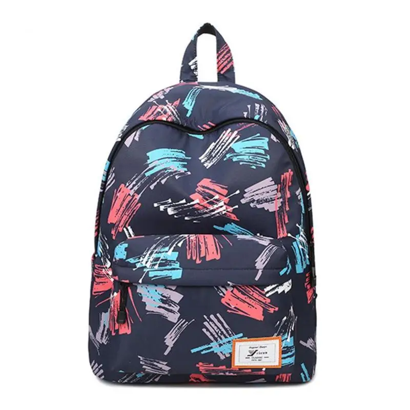Fashion Brand Printing Backpack Women Floral Book bags Waterproof Canvas Backpack Schoolbag for Girls Rucksack Casual