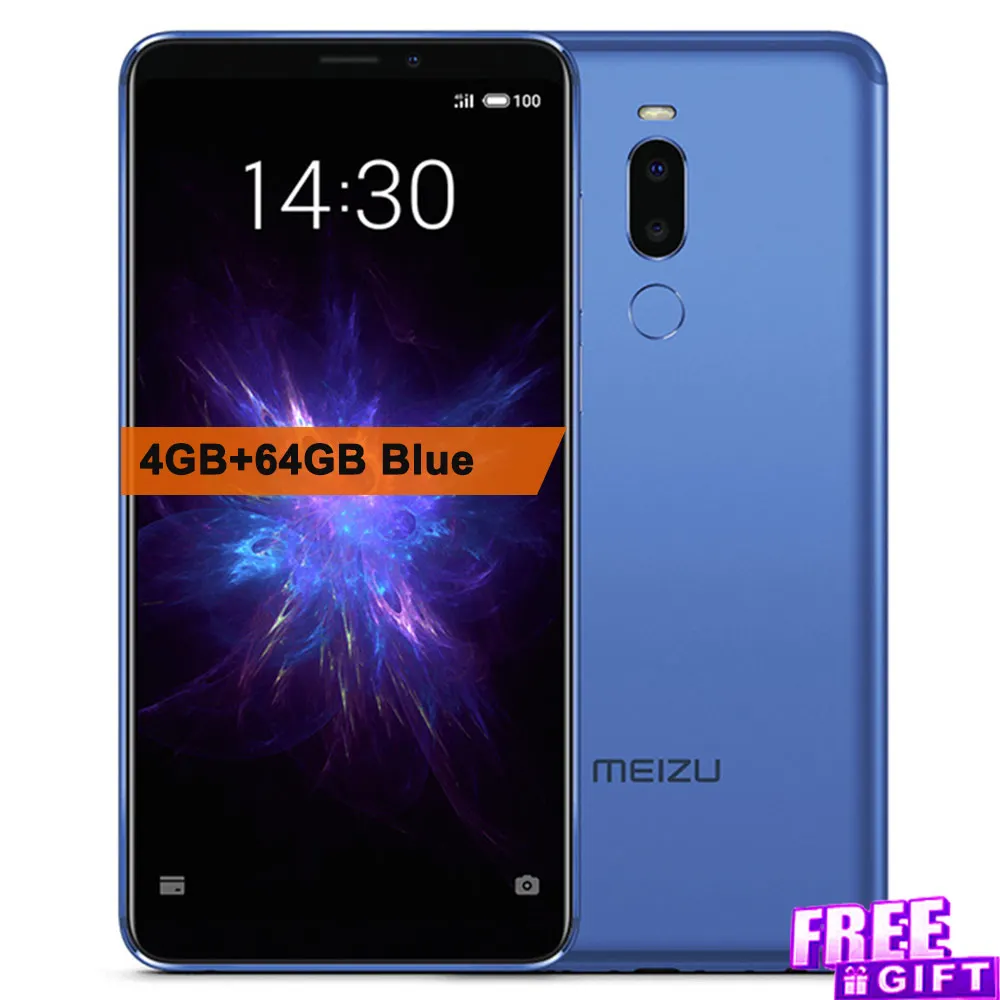 Meizu Note 8, мобильный телефон, 4 ГБ, 64 ГБ, 6 дюймов, Android 8,1, Snapdragon 632, четыре ядра, отпечаток пальца, 12 Мп+ 8 Мп, 3600 мА/ч, смартфон - Цвет: 4G 64G Blue