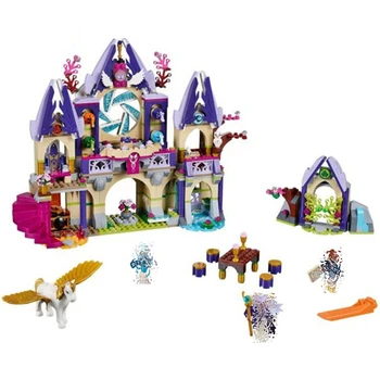 

Bela 10415 809 Pcs Elves Skyra's Mysterious Sky Castle Model Building blocks education Toys For kids gifts Compatible With Toys