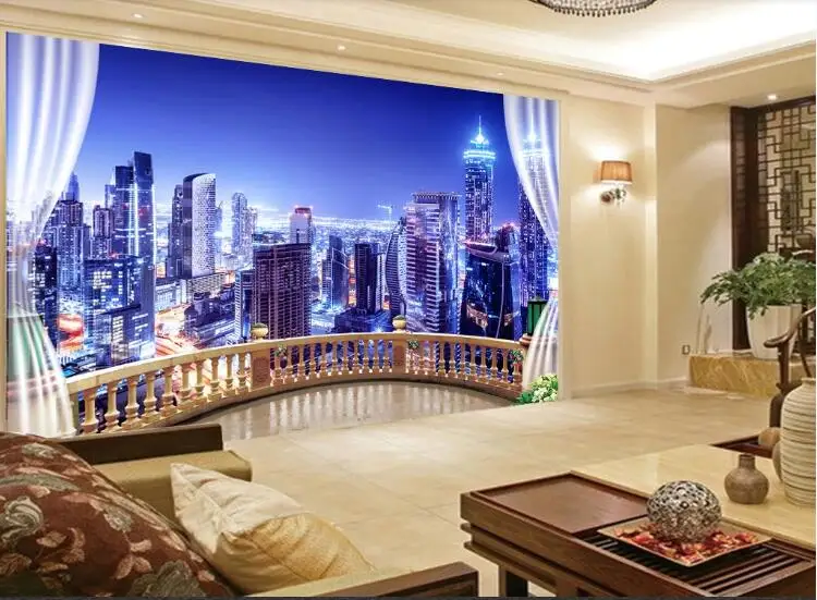 Beibehang пользовательские фото обои ночной город фон обои Гостиная ТВ спальня 3D настенные украшения дома papel де parede