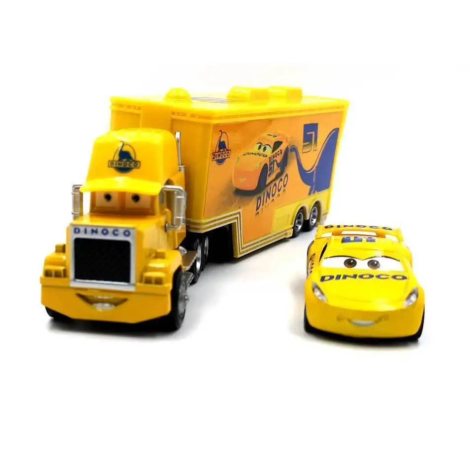 Disney Pixar Cars 2 Toys Lightning McQueen Mack Truck The King 1:55 Diecast Metal Alloy Modle Figures Toys Gifts For Children