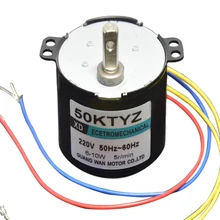 50KTYZ AC motor 220V motor micro slow speed machine 10W permanent magnet synchronous motor small motor 2 pieces heidelberg machine motor 61 144 1141 motor for offset