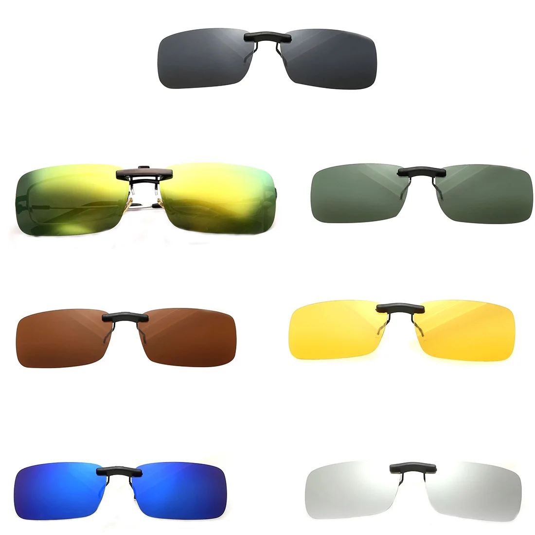 Unisex Polarized Clip On Sunglasses Near-Sighted Driving Night Vision Lens Anti-UVA Anti-UVB Cycling Riding Sunglasses Clip Unisex Polarized Clip On Sunglasses Near-Sighted Driving Night Vision Lens Anti-UVA Anti-UVB Cycling Riding Sunglasses Clip