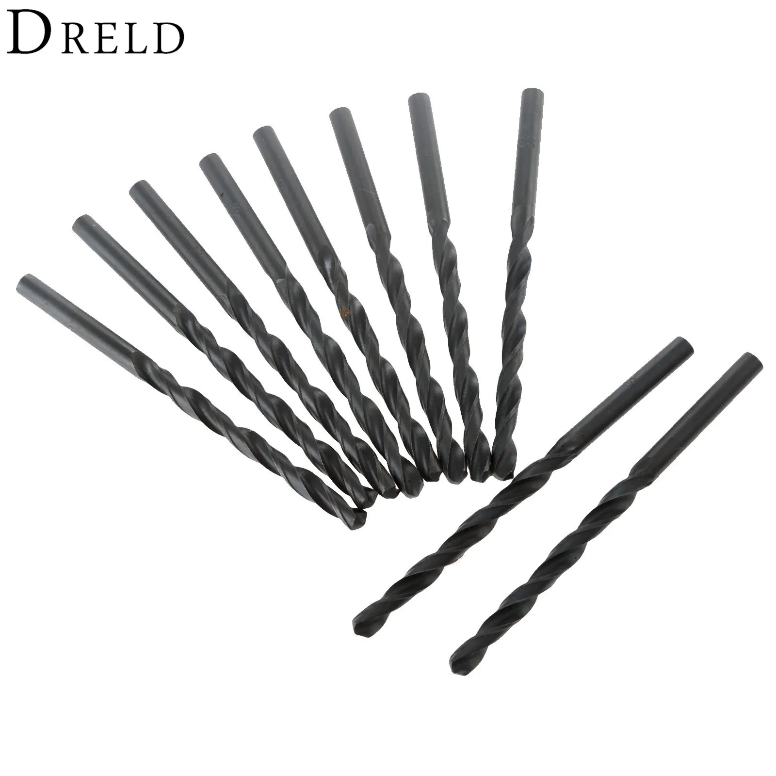 

10Pcs Twist Drill Bit Straight Shank HSS Drill Bits Woodworking Drilling Tools ferramentas for Electric Drills Power Tools 5mm