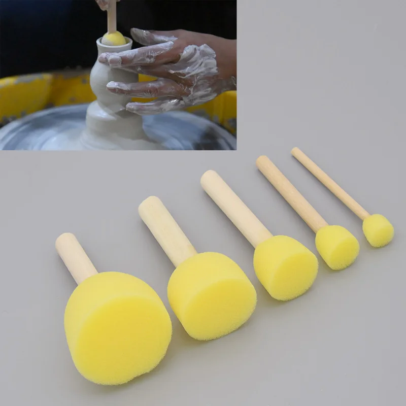 

5Pcs/lot Ceramic Sponge Rod Set Of Water Absorbing Sculpture Bloom Diy Pottery Arts Tools Supplies