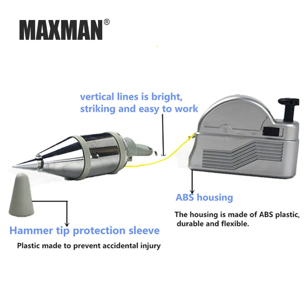 MAXMMAXMAN 3 м автоматический отвес Боб магнитный подвесной провод молоток Verticality измерения ручные "сделай сам" инструменты магнетизм отвес Боб