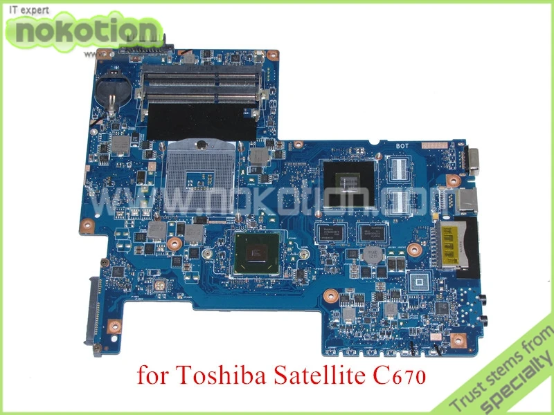 

NOKOTION H000036040 For toshiba satellite C670 L750 L755 laptop motherboard HM65 GeForce GT540M graphics DDR3