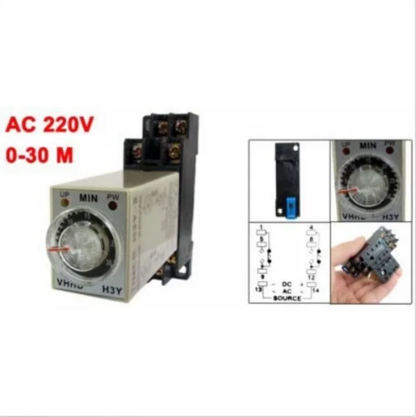AC-220V-0-30-Minute-30m-Timer-Power-On-Delay-Time-Relay-8-Pin-H3Y-2 | Обустройство дома