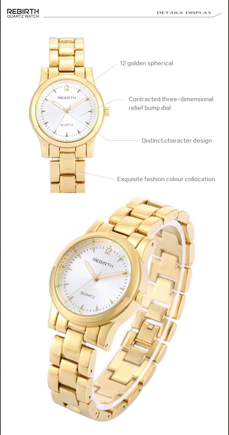 2018 возрождение известный бренд relogio feminino Винтаж для женщин часы золото montre femme Дамы повседневные часы золотые женские наручные часы