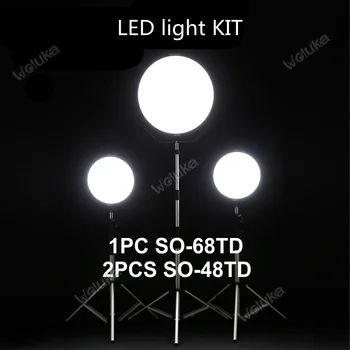 

FalconEyes 48W 68W LED Panel Kit Set Dimmable High CRI95 3000-5600K Lighting Photo Video Film Continuous Light CD50 T03