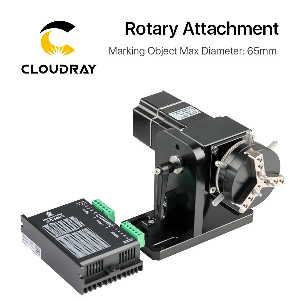 Cloudray роторная гравировальная насадка с патронами MHX-13-029B объект Макс диаметр. 65 мм для лазерной маркировки машины