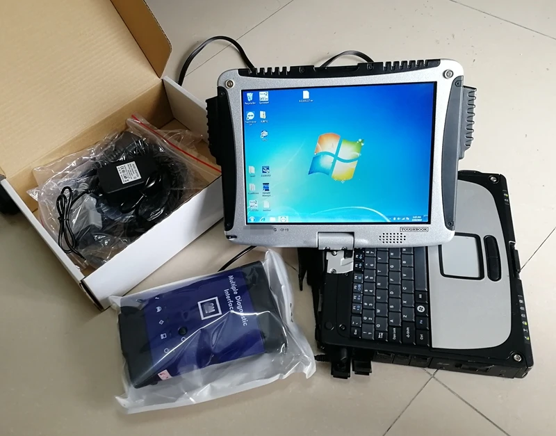 G-M MDI 2 авто несколько диагностических инструментов с Wi-Fi+ 320 Гб HDD программного обеспечения на б/у ноутбук cf 19 CF19 4G с GDS2 и TECH2WIN
