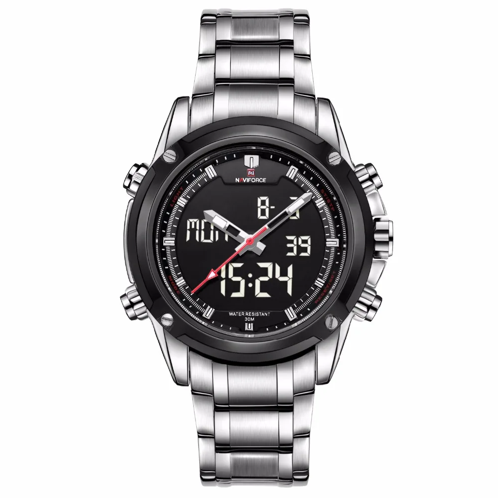 

NAVIFORCE Quartz Hour Analog LED Sports Watch Men Brand Men Watches Luxury Army Military Wrist Watch Relogio Masculino