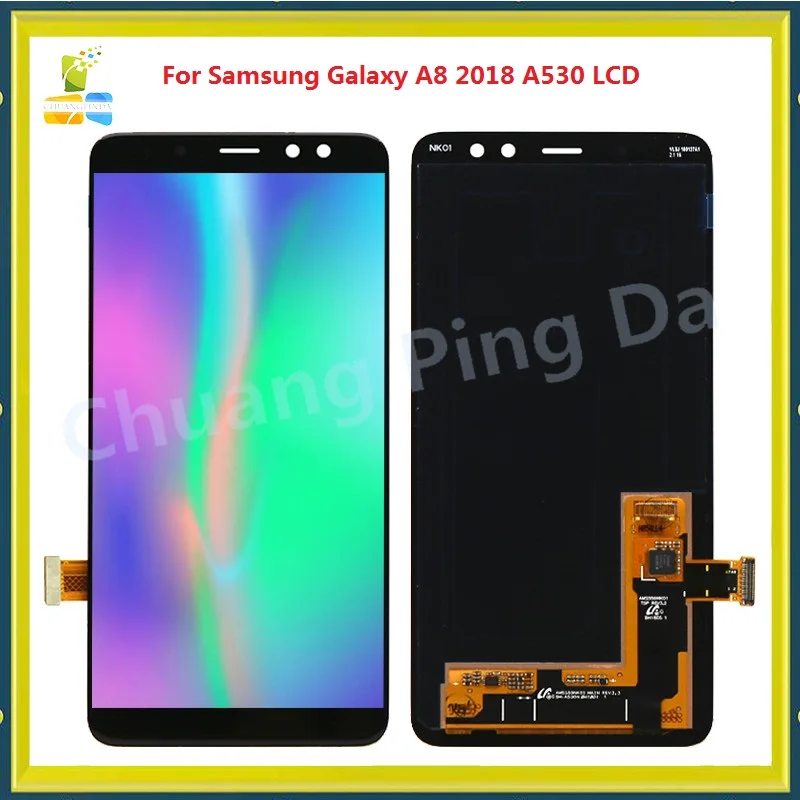 Для Samsung Galaxy A8 2018 A530 ЖК-дисплей A530F A530DS A530N с рамкой сенсорный экран дигитайзер в