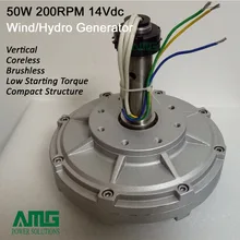 50w 200rpm 14VDC font b wind b font font b turbine b font permanent magnet alternator