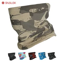 Мужская маска для лица, унисекс, Осень-зима, для улицы, двухслойная, полярный флис, ветрозащитная, для катания на лыжах, велосипед, камуфляж, петля, шарф, мужской, теплый, для шеи