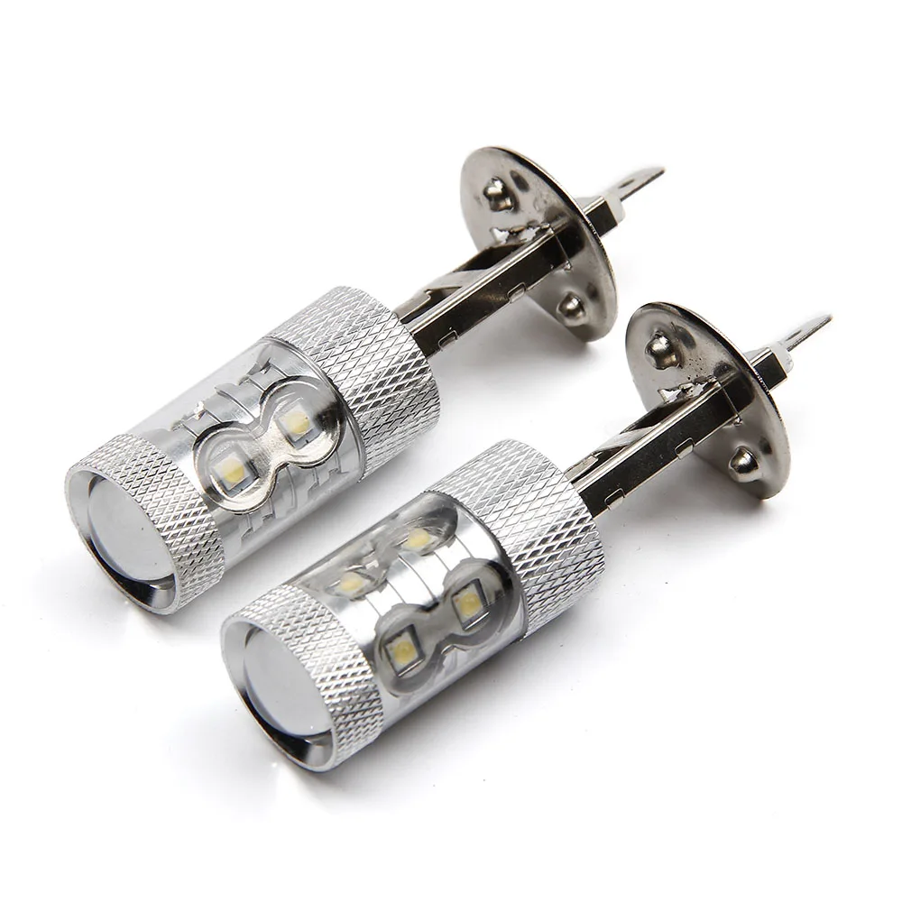 2 шт. 50 Вт чипы CREE H1 H3 H7 H8 H9 H11 H13 H16 P13W SMD COB Светодиодная лампа 12 В 6500K Светодиодные