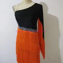 Новинка, костюмы для латинских танцев, сексуальные стразами рукава для латино-американских танцев, платья для женщин конкурс латиноамериканских танцев платья S-4XL 012