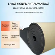 9 шт. 30X50 см Авто теплоизоляция хлопок автомобильный резиновый пеноматериал поглощающий толстый звукоизоляционный автомобильный шумоизоляционный пенокартон для изоляции