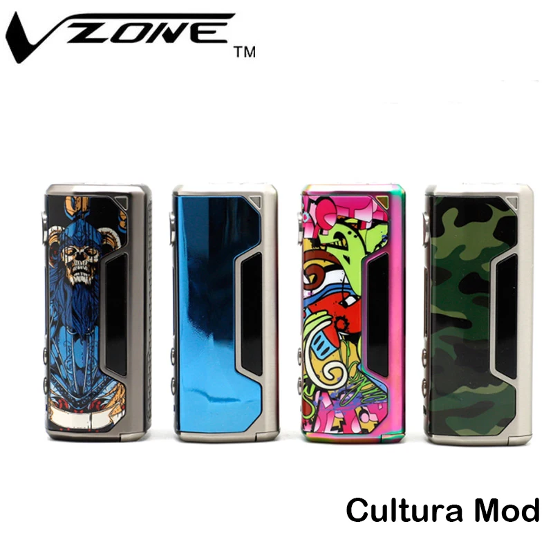 Оригинальный Vzone Cultura мод 100 Вт TC коробка Vape с расширенным набором чипов поддержка
