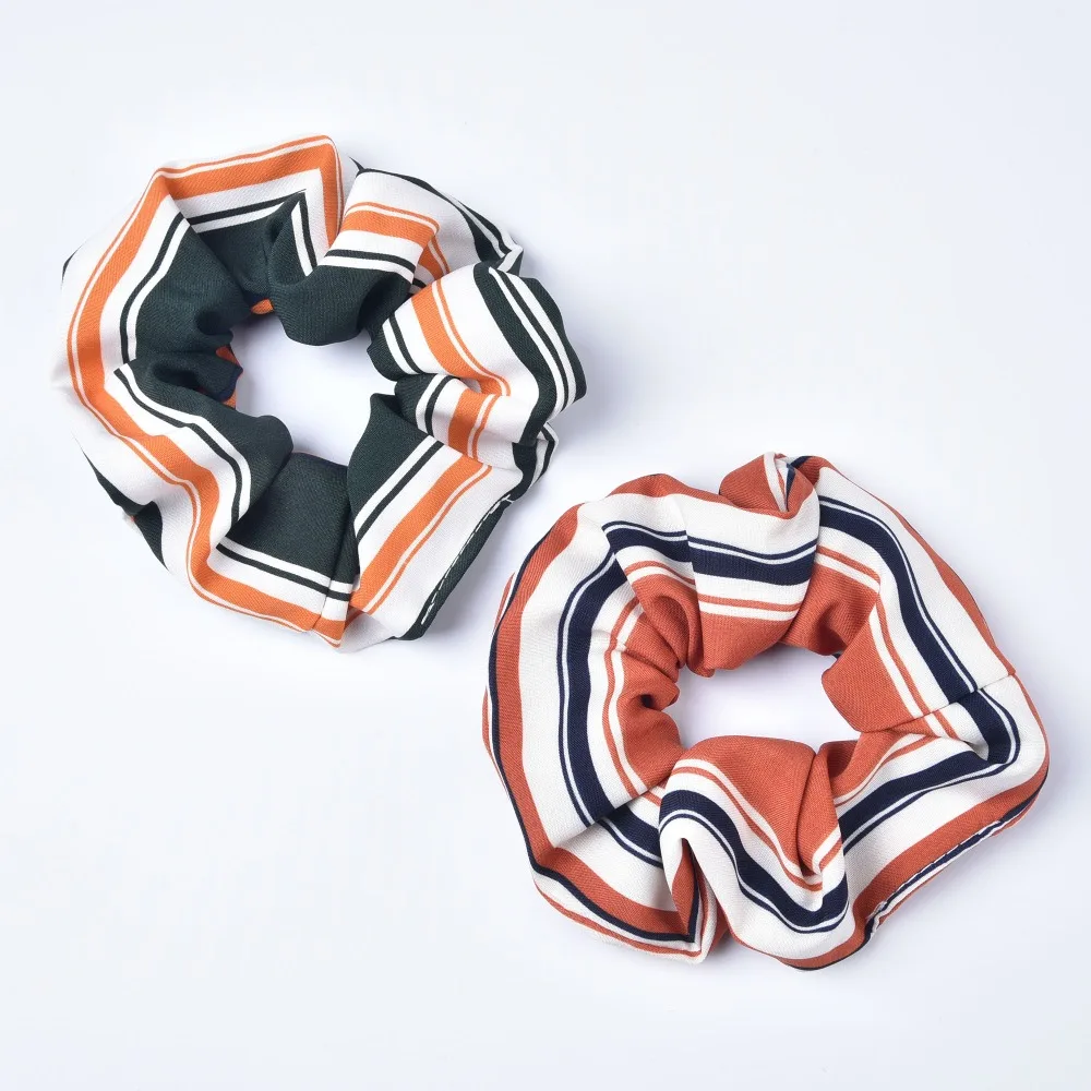

Chiffon Stripped Hair Scrunchies Flower Hair Scrunchy Hair Bow Ponytail Holder Bobbles Elastic Hair Ties Bands for Women