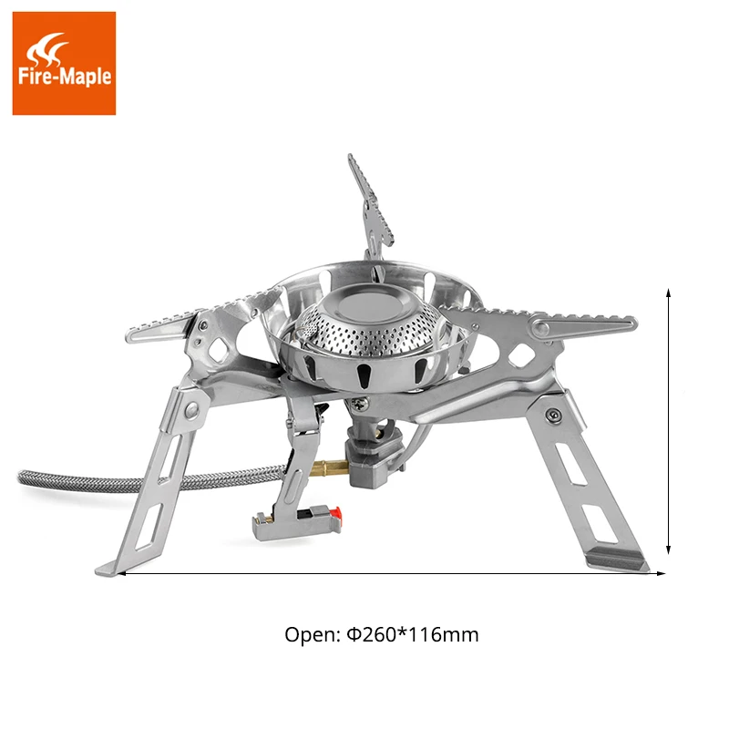 Fire Maple Outdoor Gas Stove One-Piece Stainless Big Burner Camping Equipment Folding