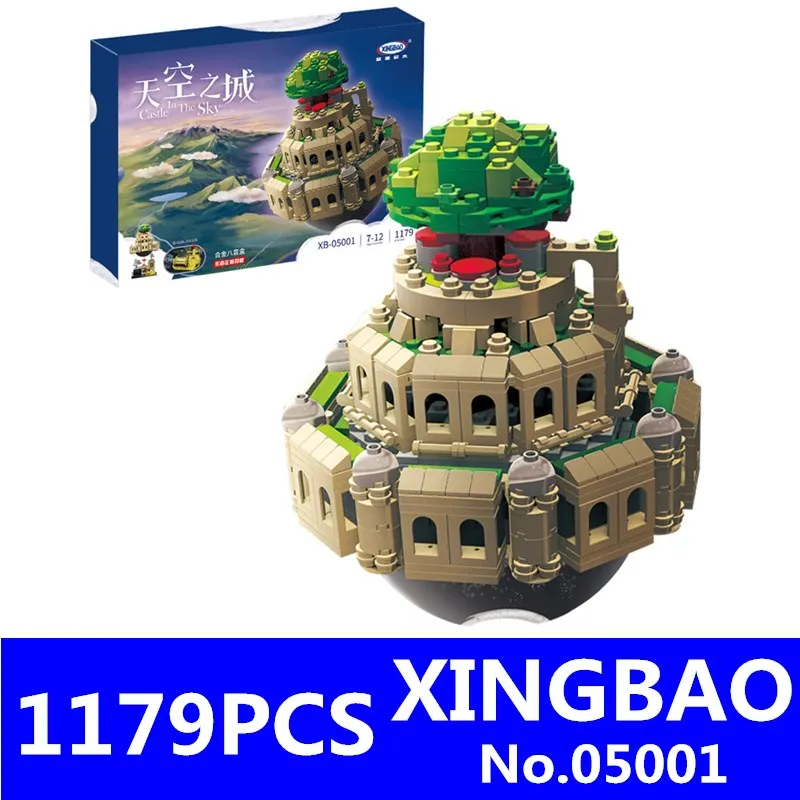 

XingBao 05001 1179Pcs City in The Sky Set Genuine Creative MOC Series Educational Building Blocks Bricks Model Toys for Children