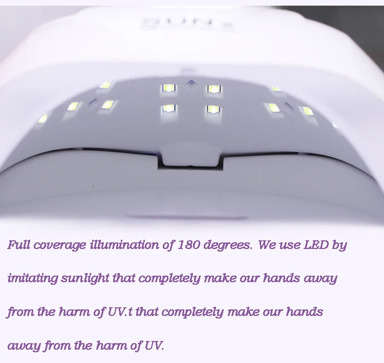 54 Вт/108 ВТ Солнечная X Мини-Сушилка для ногтей с ЖК-дисплеем 30 светодиодный светильник для сушки ногтей УФ-светодиодный светильник для отверждения гель-лака авто-зондирующая лампа для ногтей
